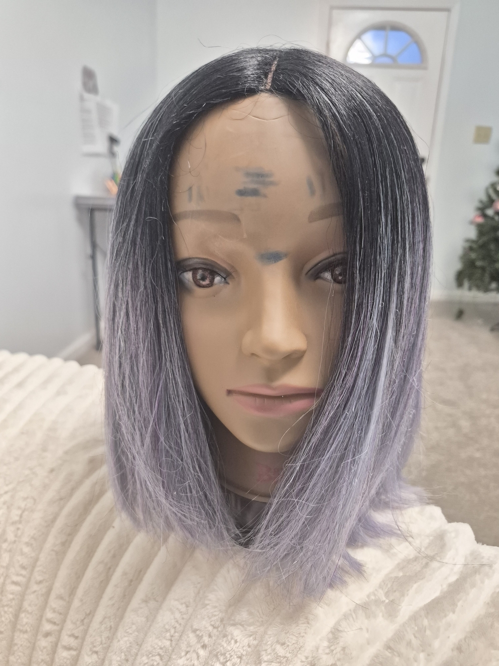 Outre Lavender Ombre Synthetic Bob Wig